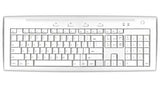 Macally USB 2.0 Keyboard with 2 USB Ports