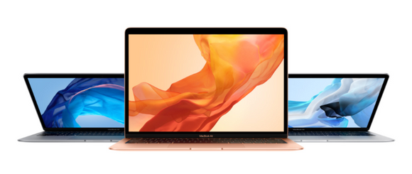 New 2018 MacBook Air with Retina Display in Gold, Silver and Space Gray